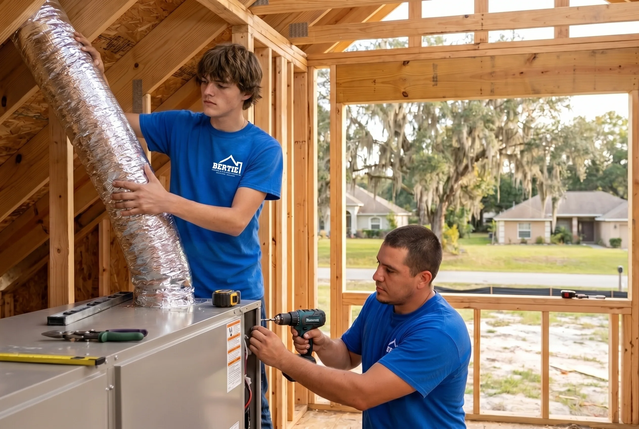 New Construction HVAC in Gainesville, FL by Bertie Air
